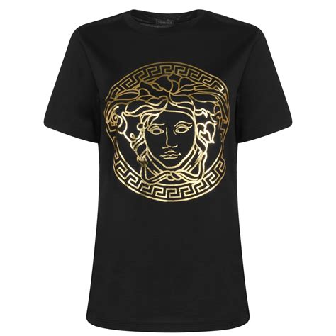 versace t shirt women's sale|medusa t shirt women's.